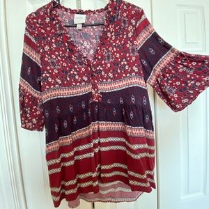 Bell sleeve blouse